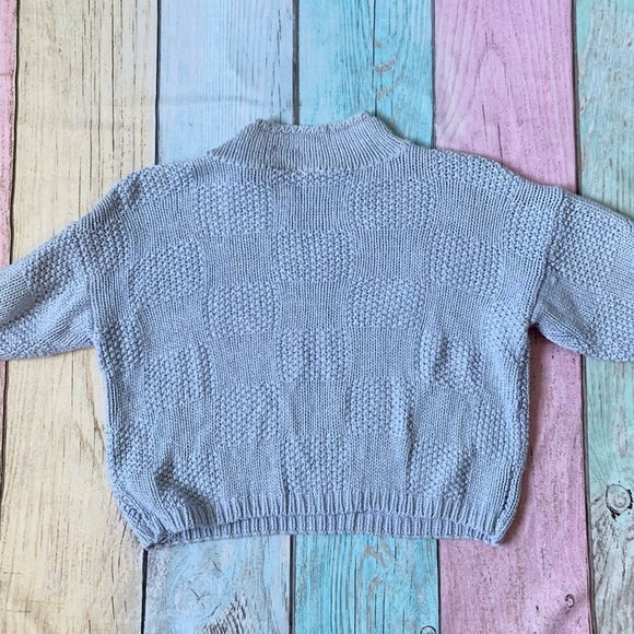 Vintage Liz Claiborne Light Blue Textured Knit top - Picture 7 of 7
